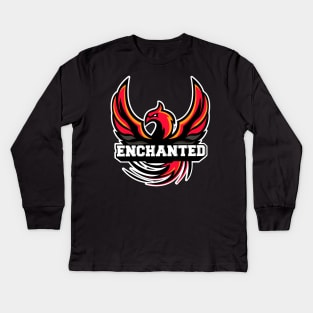 Phoenix Esports Fire bird Kids Long Sleeve T-Shirt